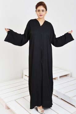 Green Pleated Abaya - HeraCloset Online